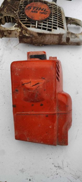 Rozrusznik Stihl MS 180 Manetka sprzęgła pokrywa cylindra