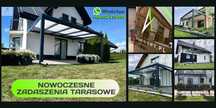 Zadaszenie tarasowe aluminiowe NOWOŚĆ  PREMIUM 5m x 3m poliwęglan 16mm