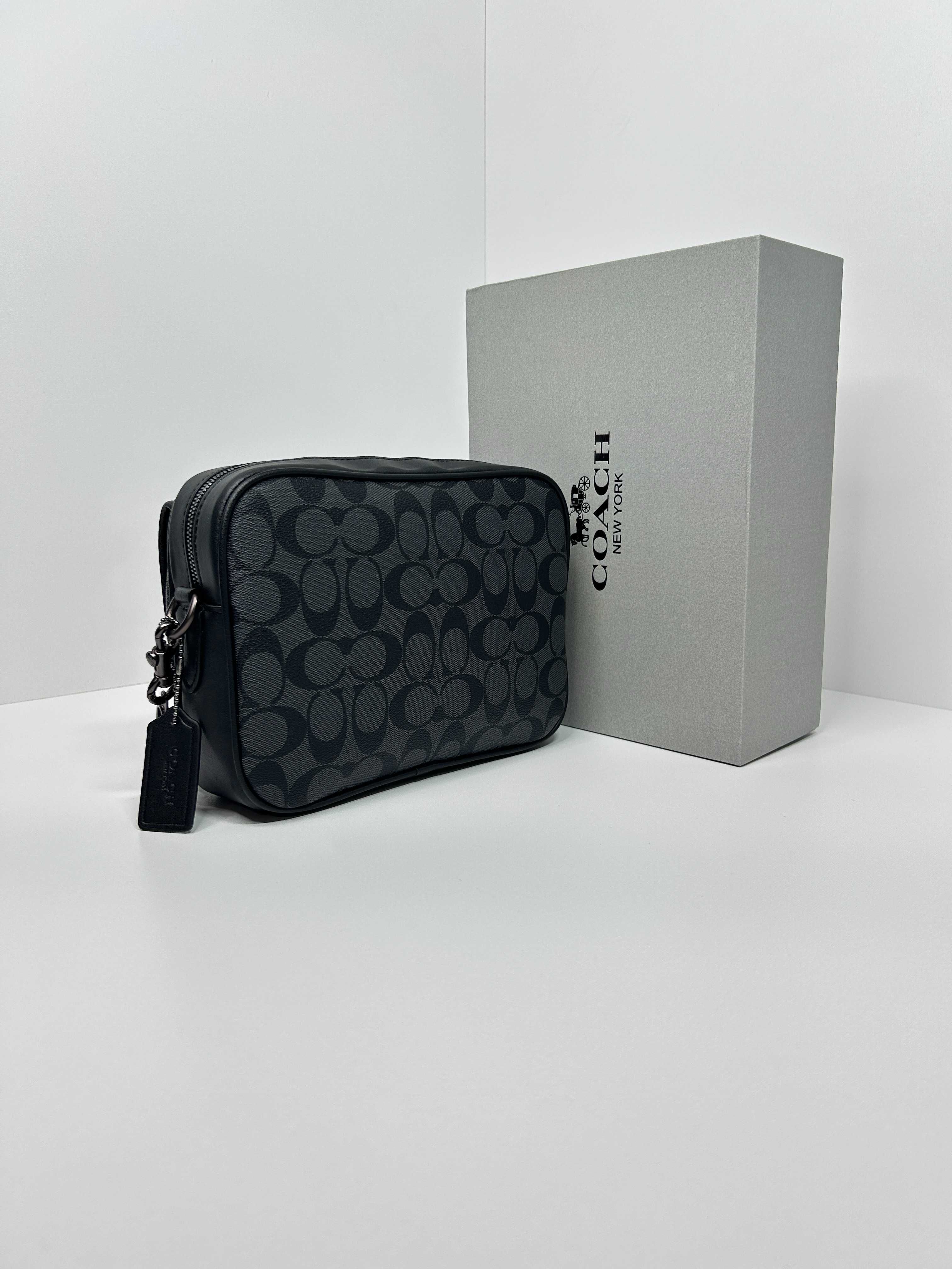 Чоловіча сумка Coach - фірмова Канва!