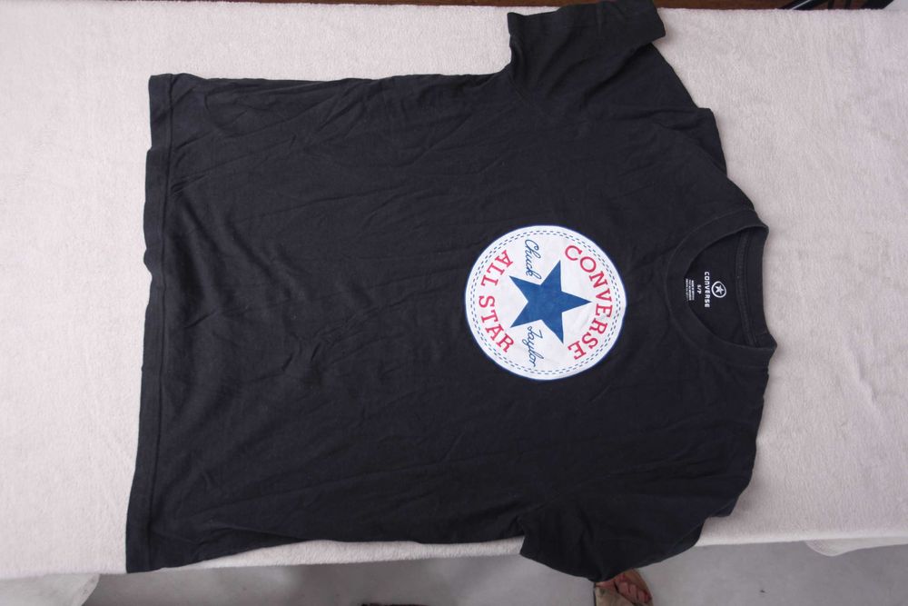 Czarna koszulka t-shirt converse all star r. S