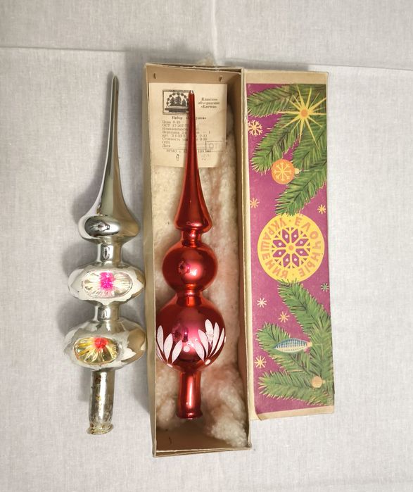 Скляні новорічні іграшки