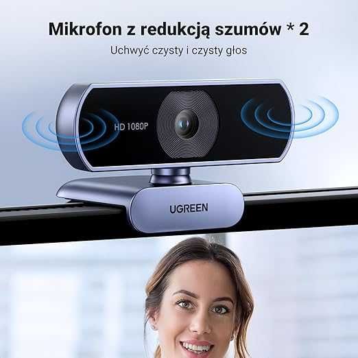 UGREEN Kamera Internetowa Full HD 1080P Mikrofon USB Streaming PC 699