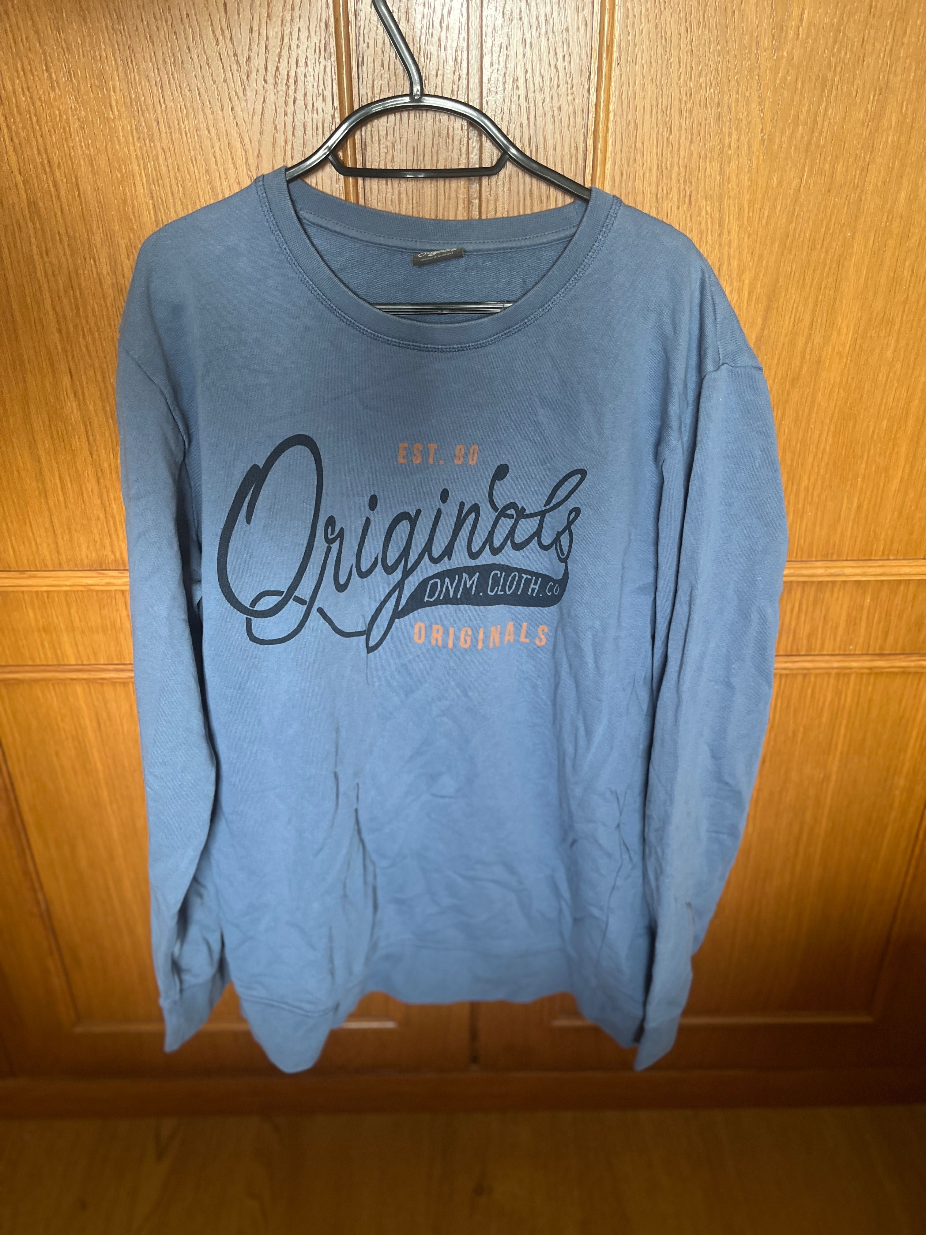 T-shirt Manga Comprida Jack & Jones – Azul Cinzentado XL