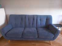 Sofa SCANDI 3-osobowa + fotel + pufa