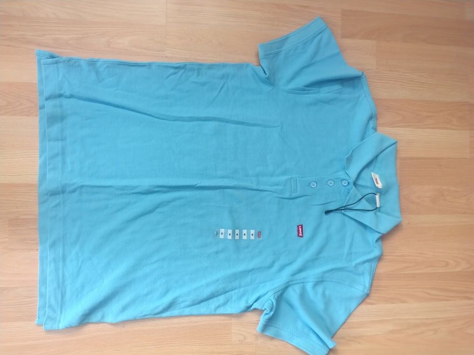 Блакитна футболка поло Levi's