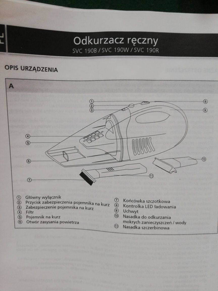 Odkurzacz ręczny