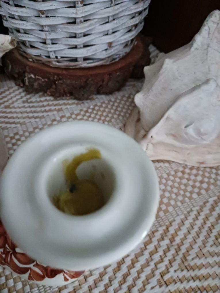 Świecznik ceramiczny  prl
