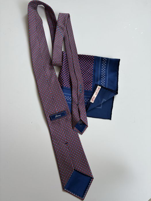 Краватка (галстук)+хустинка Brioni Оригінал