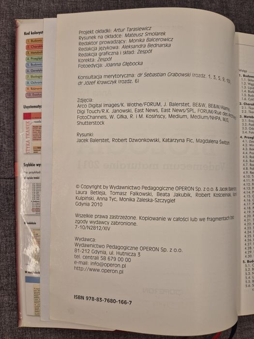 Matura 2011 Biologia, Vademecum, Operon