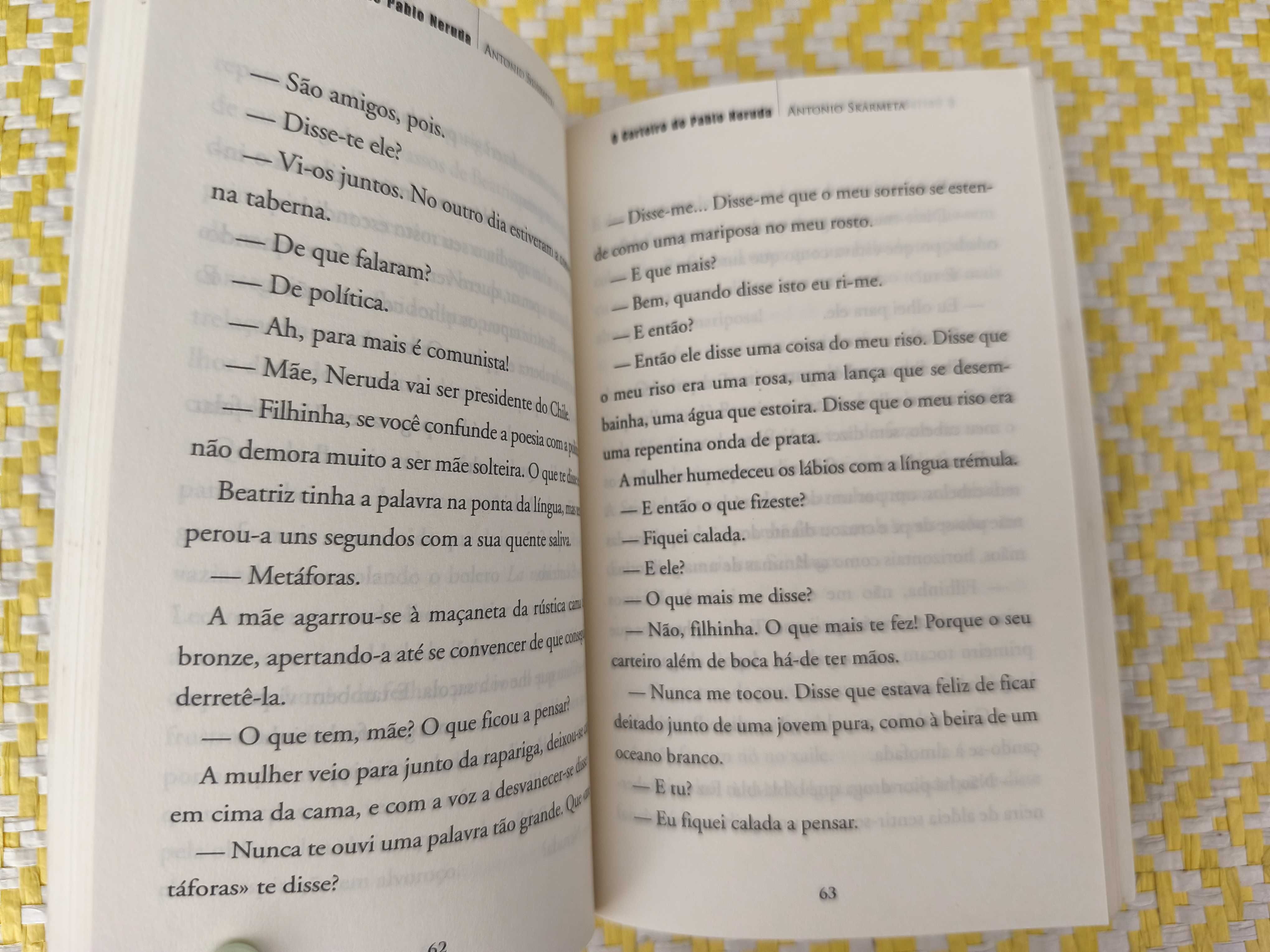 O carteiro de Pablo Neruda – 
Antonio Skarmeta