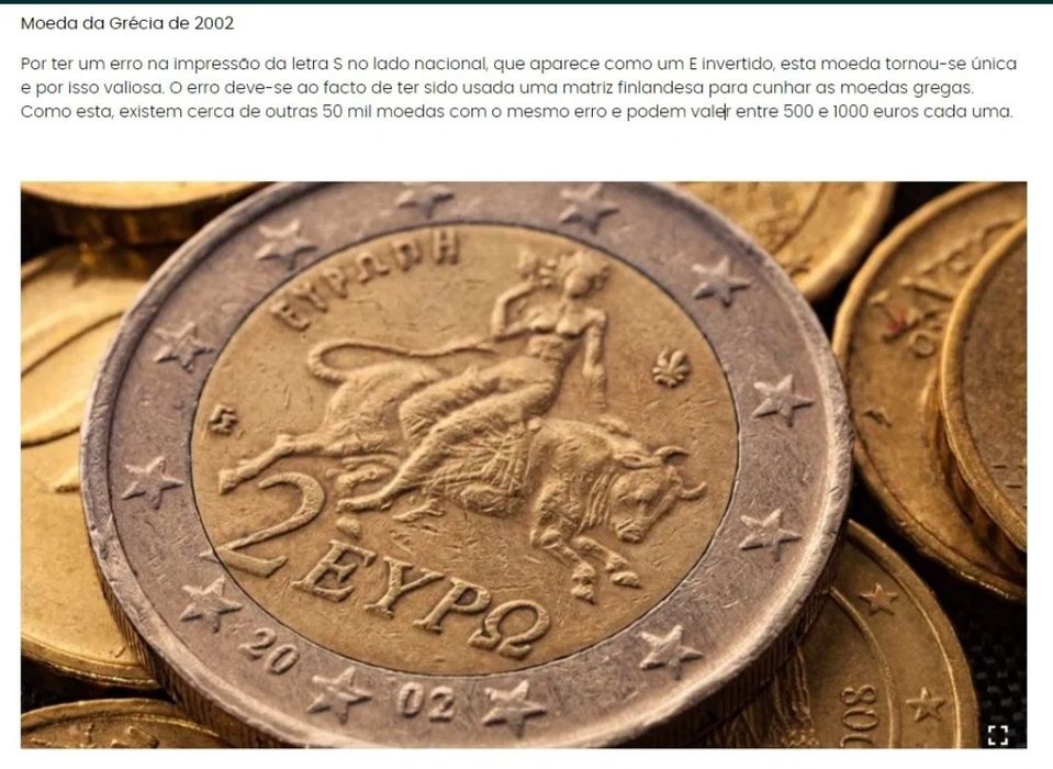 Moeda rara Grécia 2€ vendo