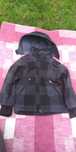 Kurtka softshell hm czarna w krate roz 92 z kapturem oraz gratis nakle