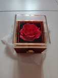 Caixa com rosa e colar