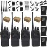 Baofengi 4 sztuki krótkofalówki 888S HT! UHF PMR Latarka VOX 5W do 6Km
