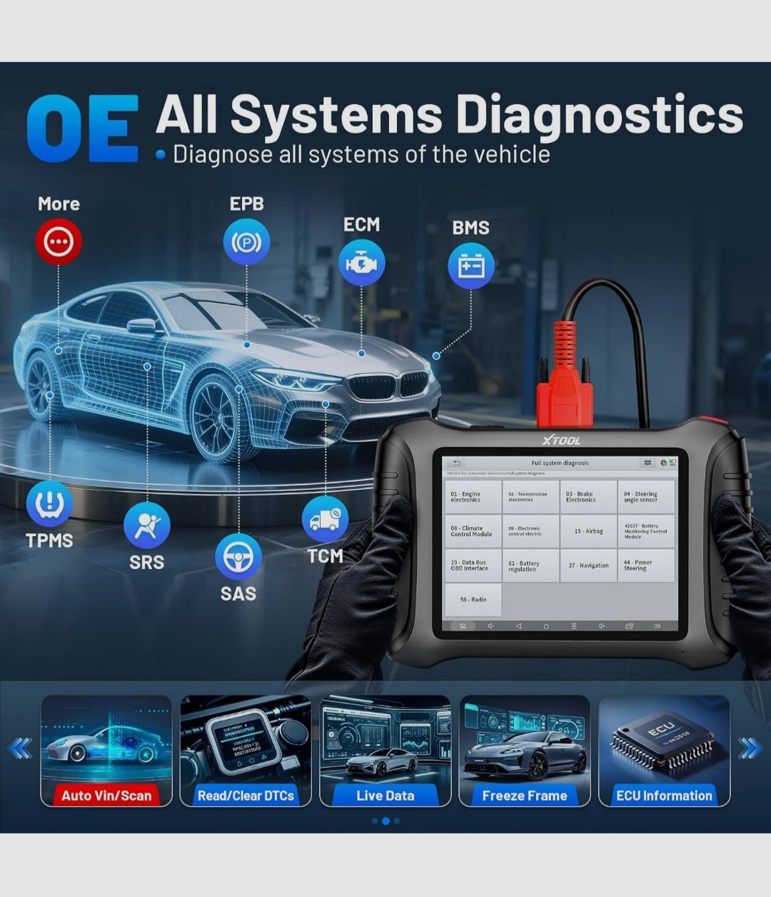 Komputer diagnostyczny Xtool IP900 tester skaner