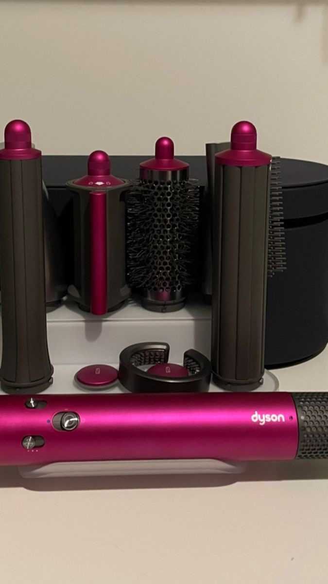 Стайлер Dyson для довгого волосся Long Fuchsia/Nickel (6 насадок)