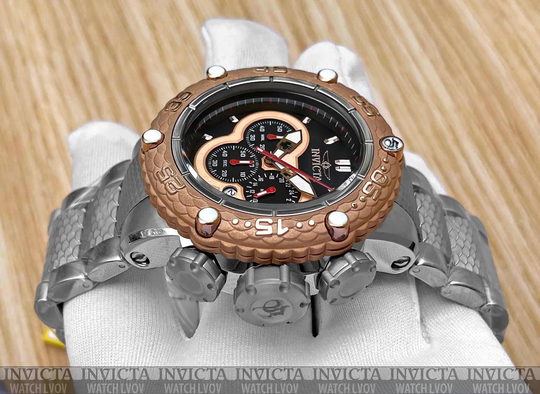 Мужские часы Invicta 31573 Subaqua Noma VI Rose Gold Chronograph