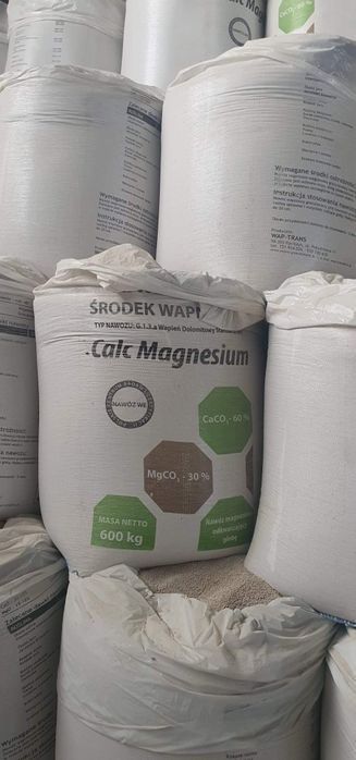Wapno granulowane kredowe magnezowe nawozowe weglanowe nawoz we