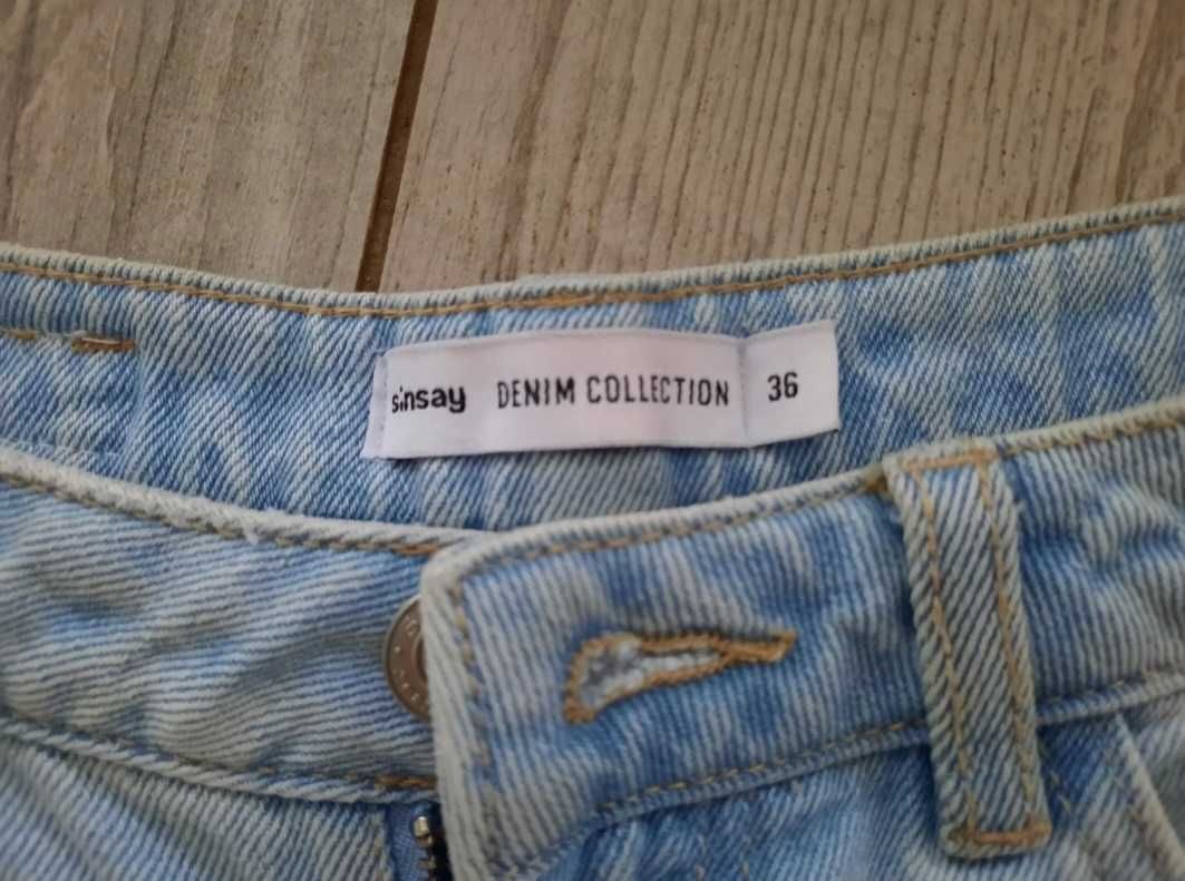 Krótkie jeansowe spodenki sinsay