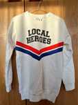 Biała bluza z logo Local Heroes