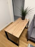 Stół loft industrial dąb 120x60x64