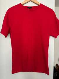czerwona koszulka Massimo Dutti