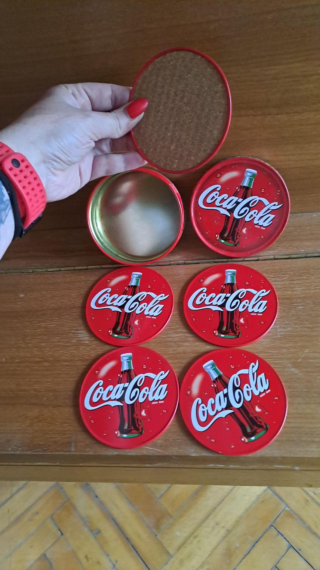 Wyjątkowe stare podkładki na napoje coca cola