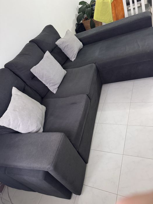 Sofa 3 lugares com chaise long
