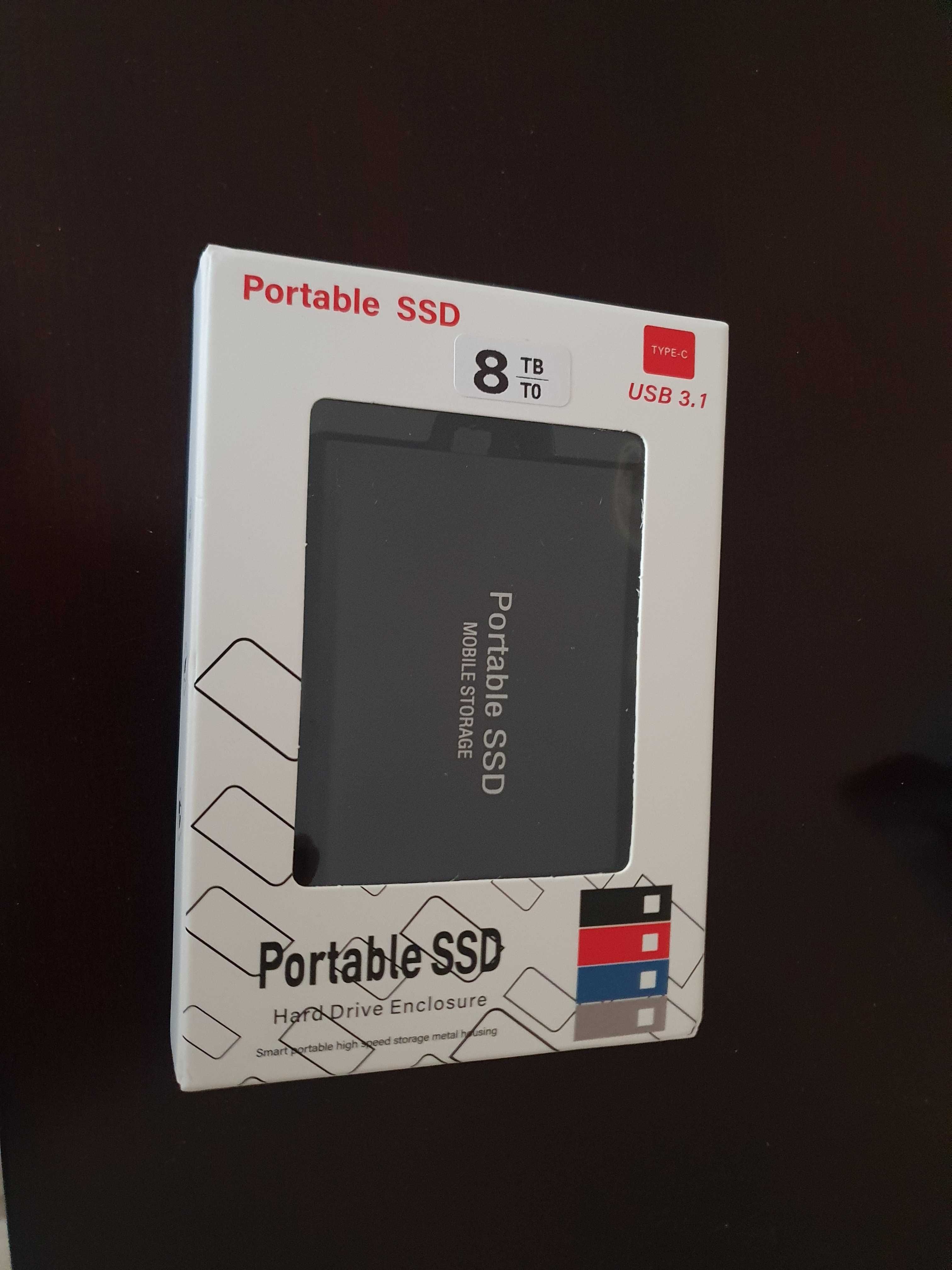 Nowy dysk przenośny SSD zewnętrzny (8TB)