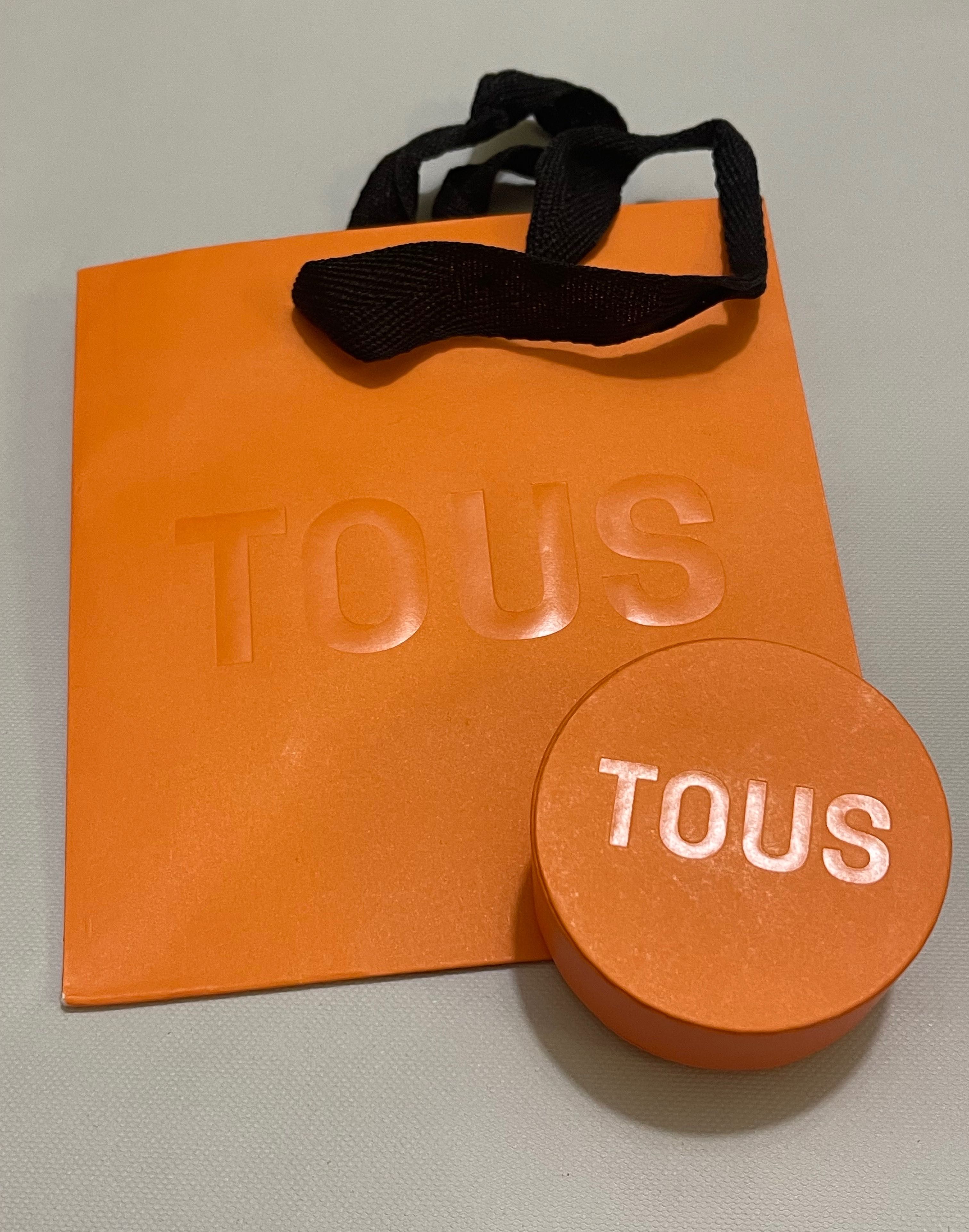 Tous pudełko pomarańczowe 6 cm + torebka nowe 1 sztuka
