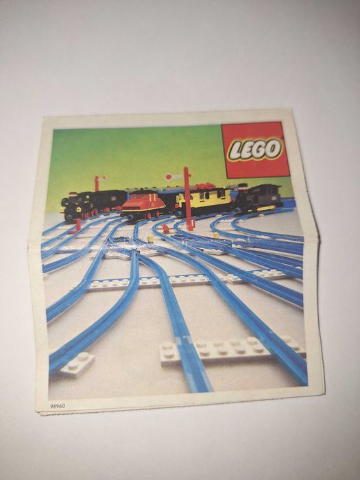 Lego 98960 instrukcja układania torów 1977 rok - unikat.Train 4,5V (G)