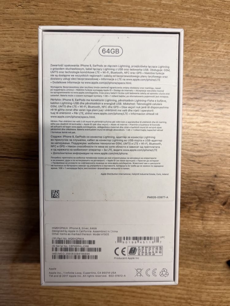 IPhone 8 64GB Silver, srebrny