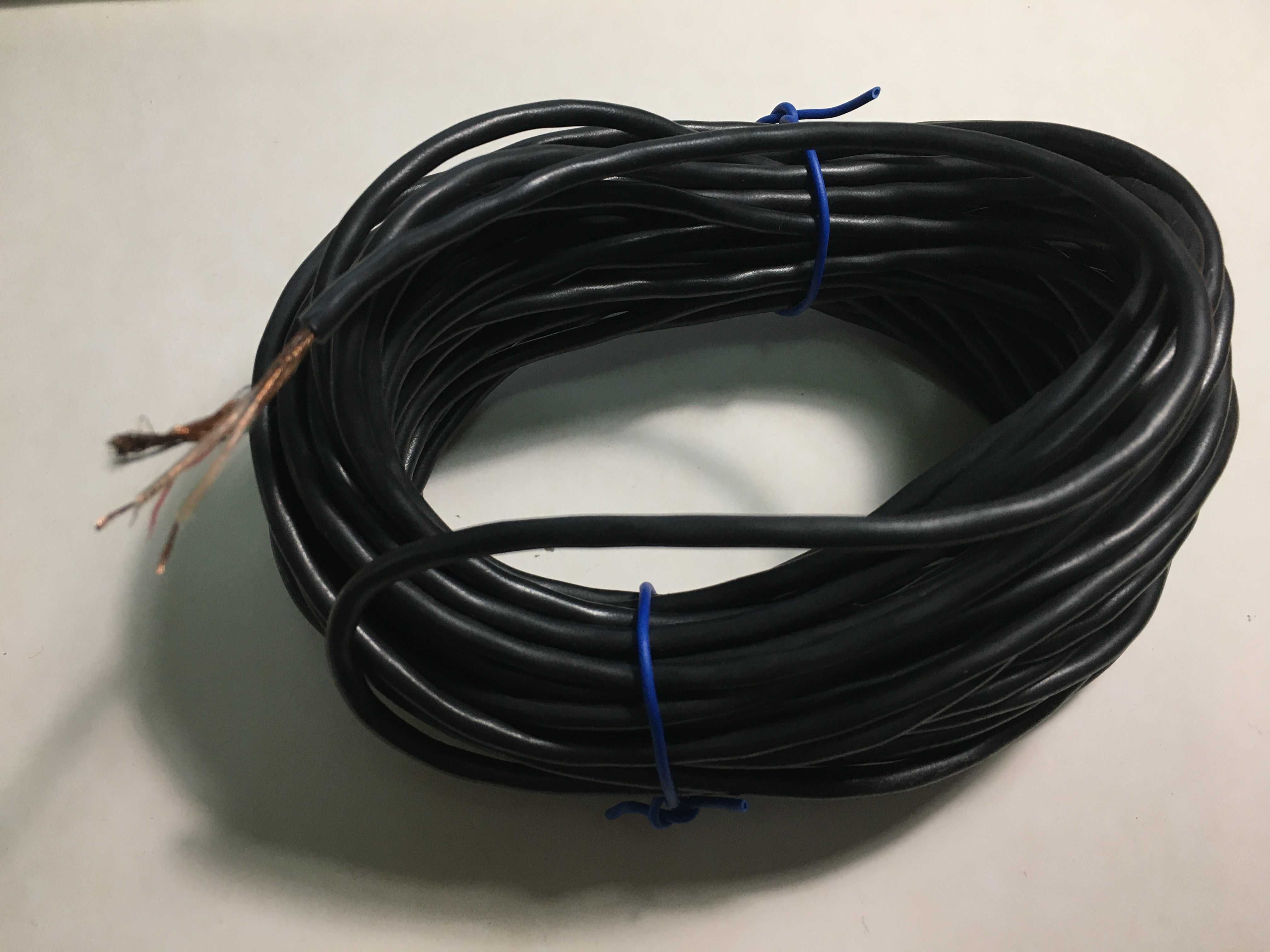 кабель двужильный экранированный 0.12 мм, нар. диаметр 4 мм