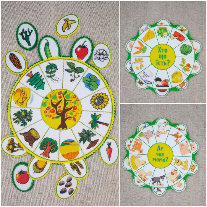 Игры (сортеры) развивающие из фетра