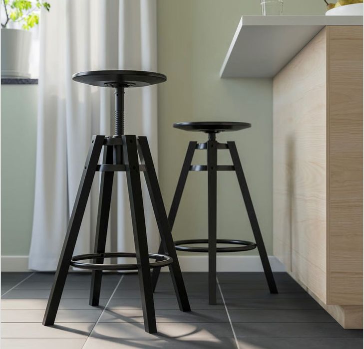 Stołek barowy, hoker. Czarny