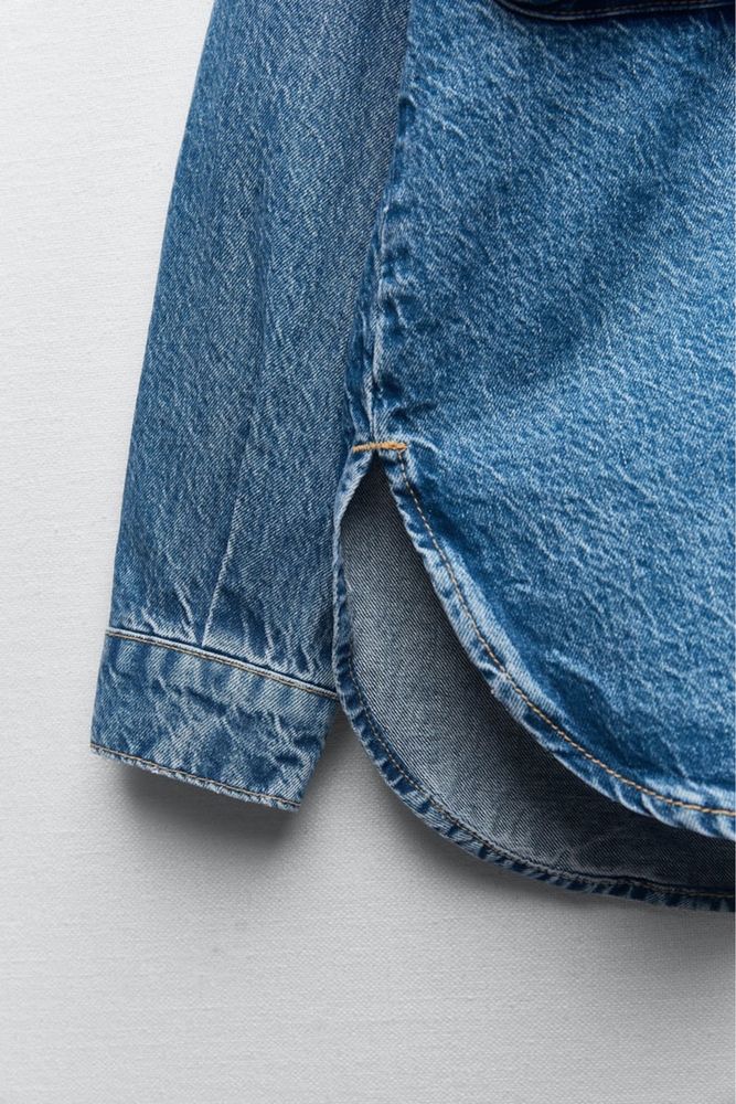 Крута джинсова сорочка куртка Zara