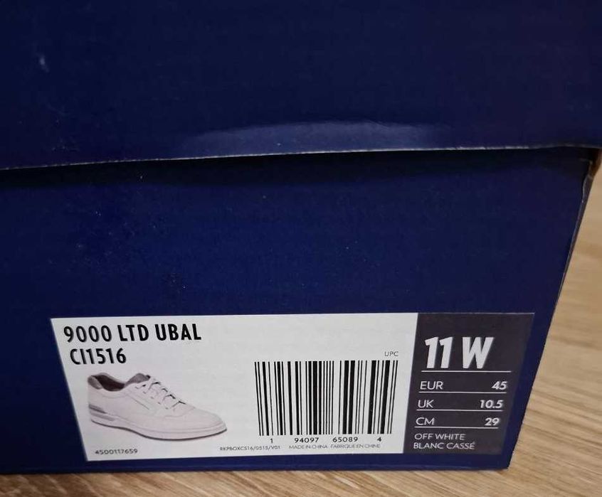 Оксфорди чоловічі НОВІ Rockport (білі) р-р 44,5 (USA 11,5)