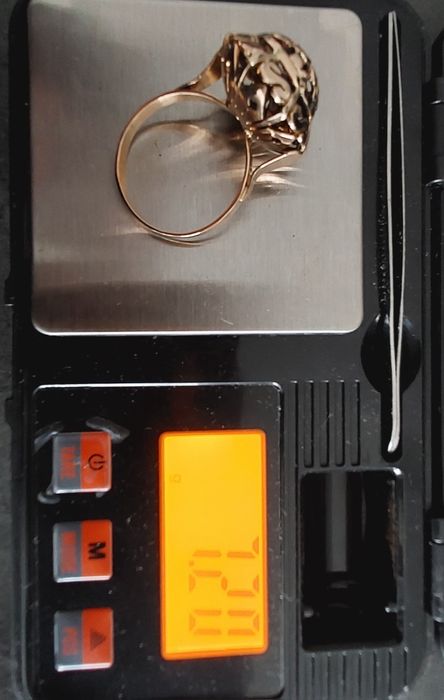 Polski stary złoty  pierscionek  Rytosztuka Juwelia