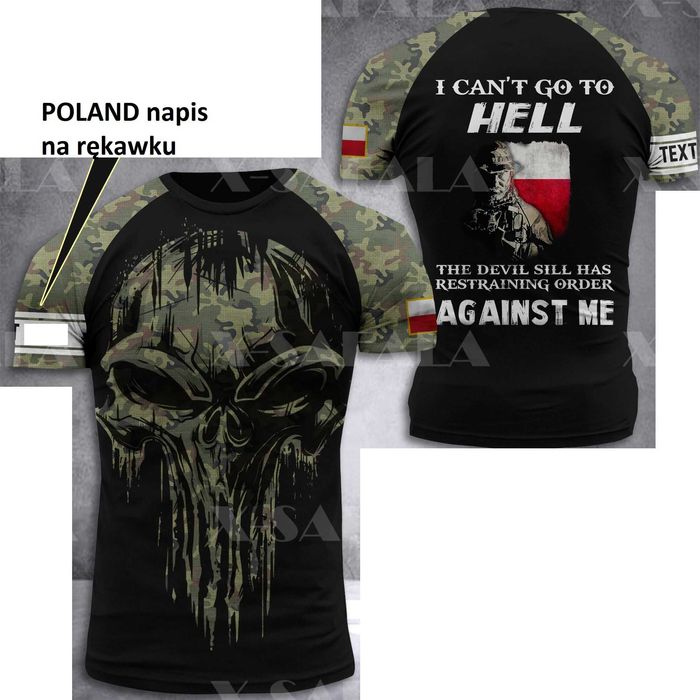 Koszulka tshirt patriotyczna moro L XL flaga POLAND nowa