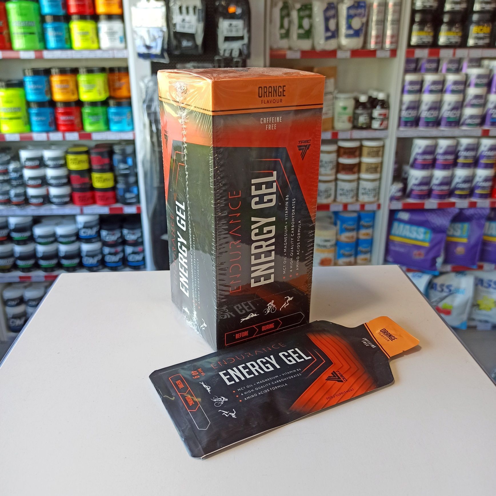 ZESTAW 10x Trec Energy GEL 60ml Żele Energetyczne Bez Kofeiny