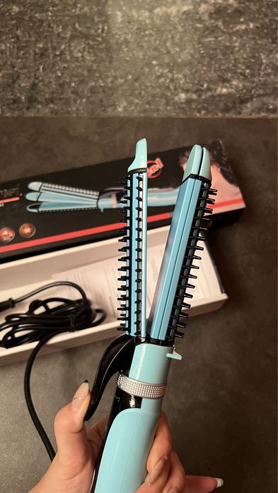 Плойка для волос Gemei выпрямитель 3в1 и гофре стайлер для волосся 3в1