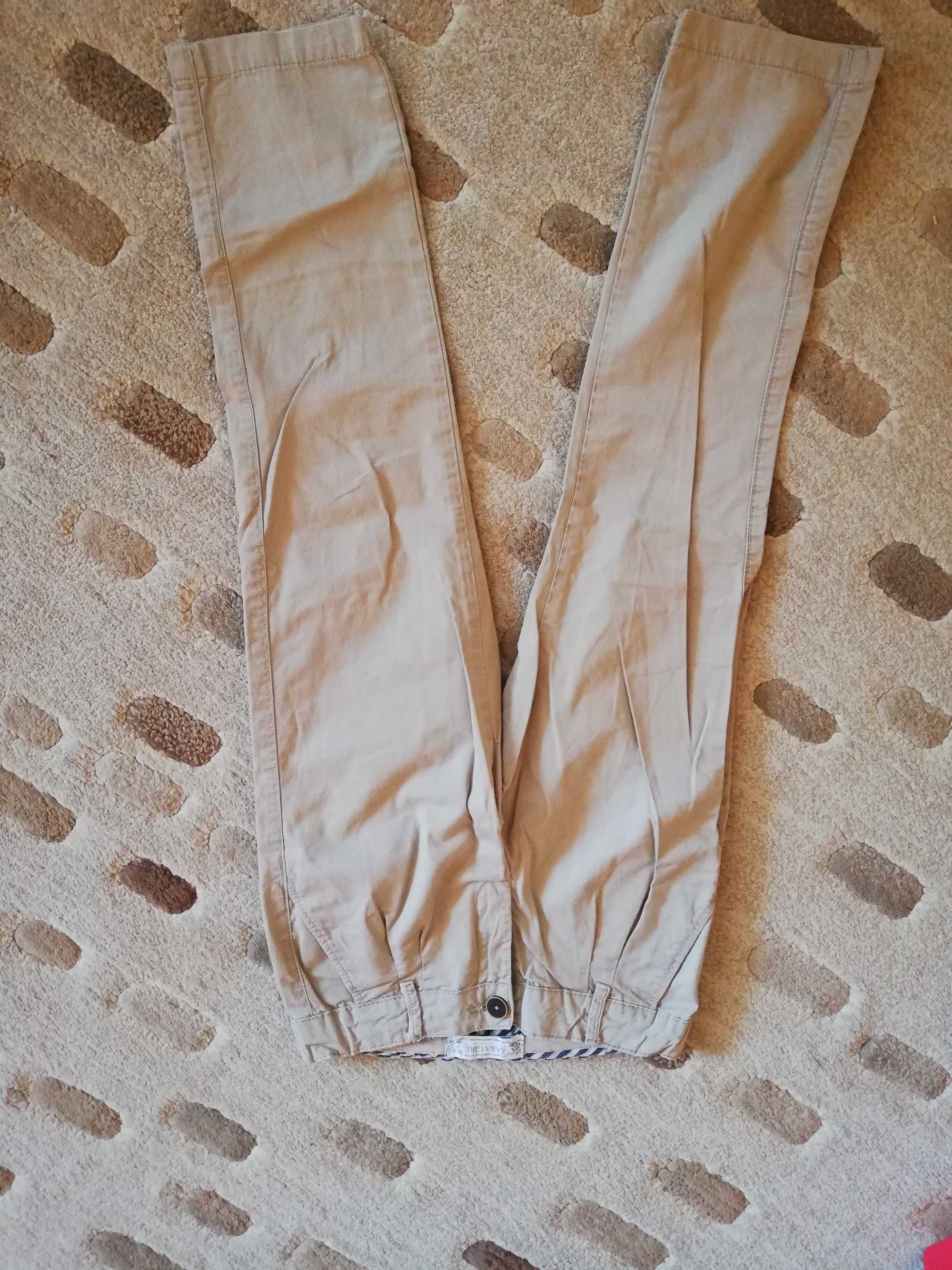 Beżowe spodnie 140 ZARA GIRL