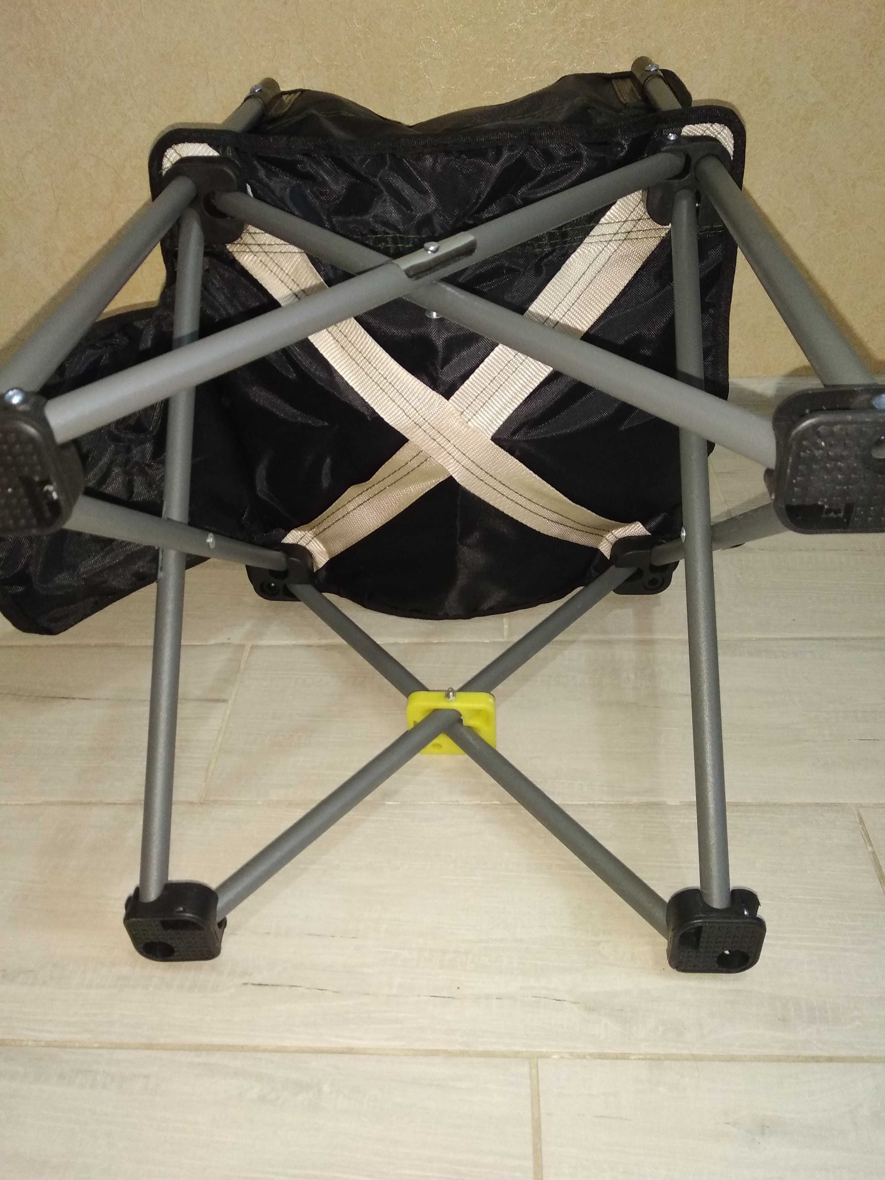 Складной стул стульчик раскладной для рыбалки дома дачи усилен.