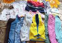 Детские вещи на девочку 0-12, комбезы,штанишки,кофты,футболки и др