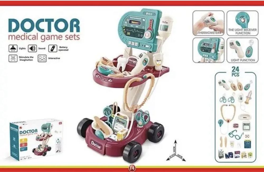 Чудова гра Doctor medical game sets (24 предмети)