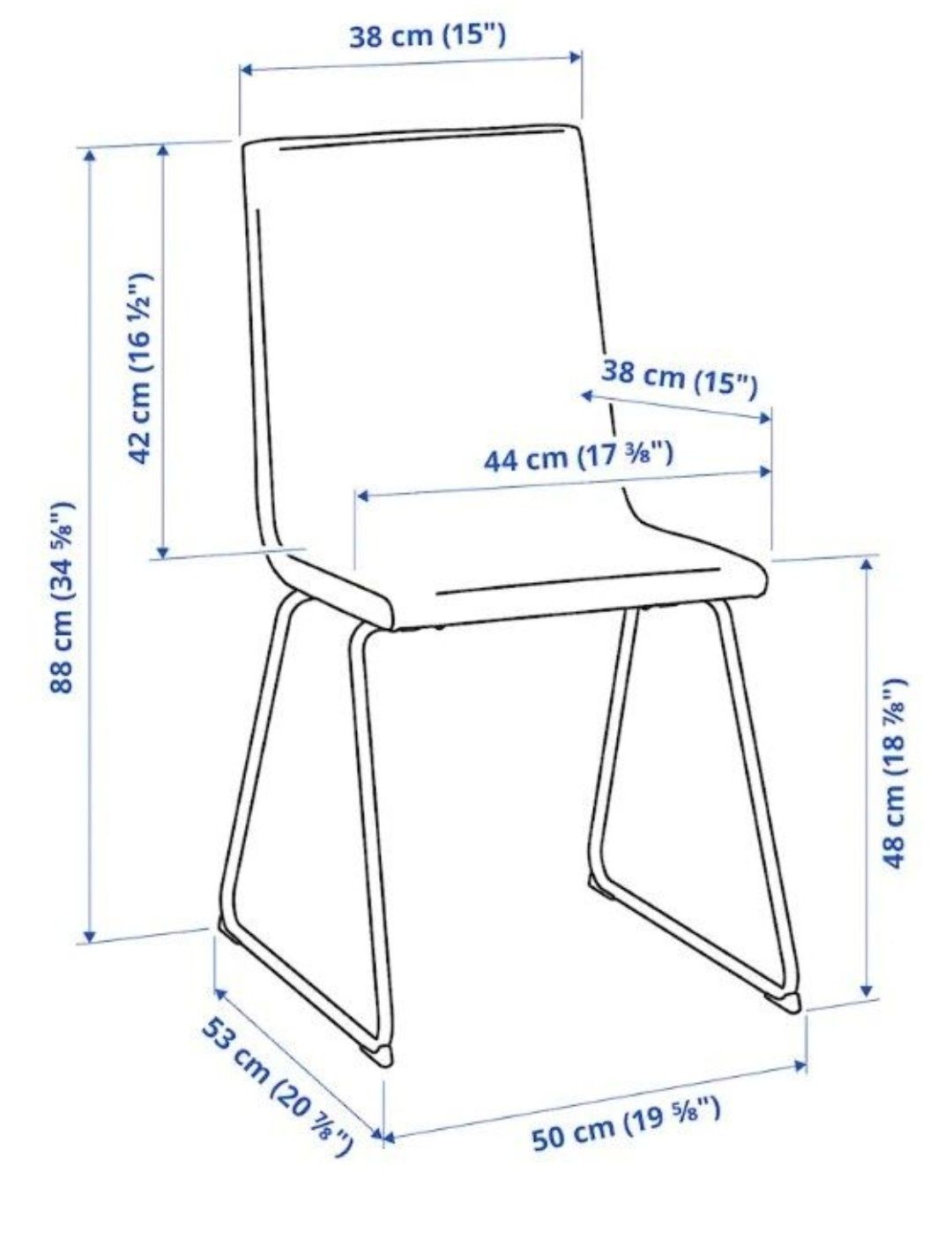 Conjunto 4 cadeiras Ikea Volfgang