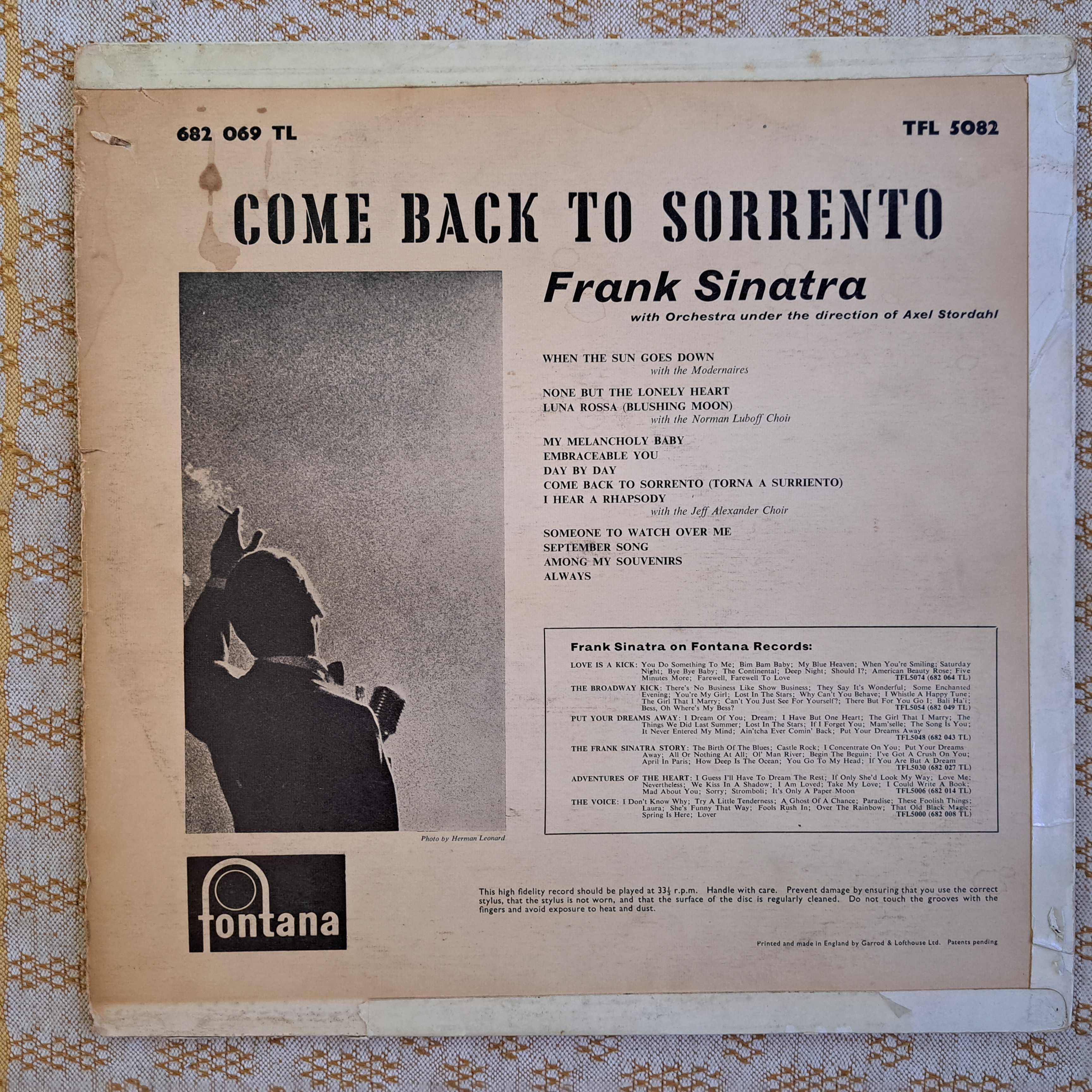Frank Sinatra Come Back To Sorrento  1960 UK (VG-/VG-)