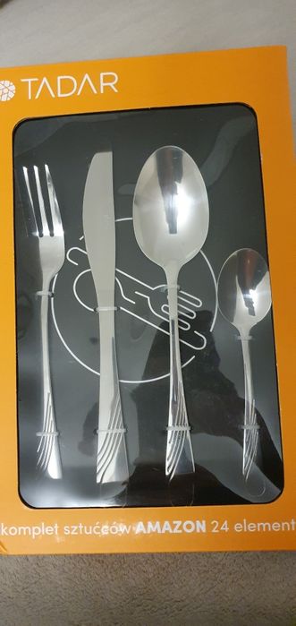 Komplet zestaw sztućców tadar amazon 24 elementy