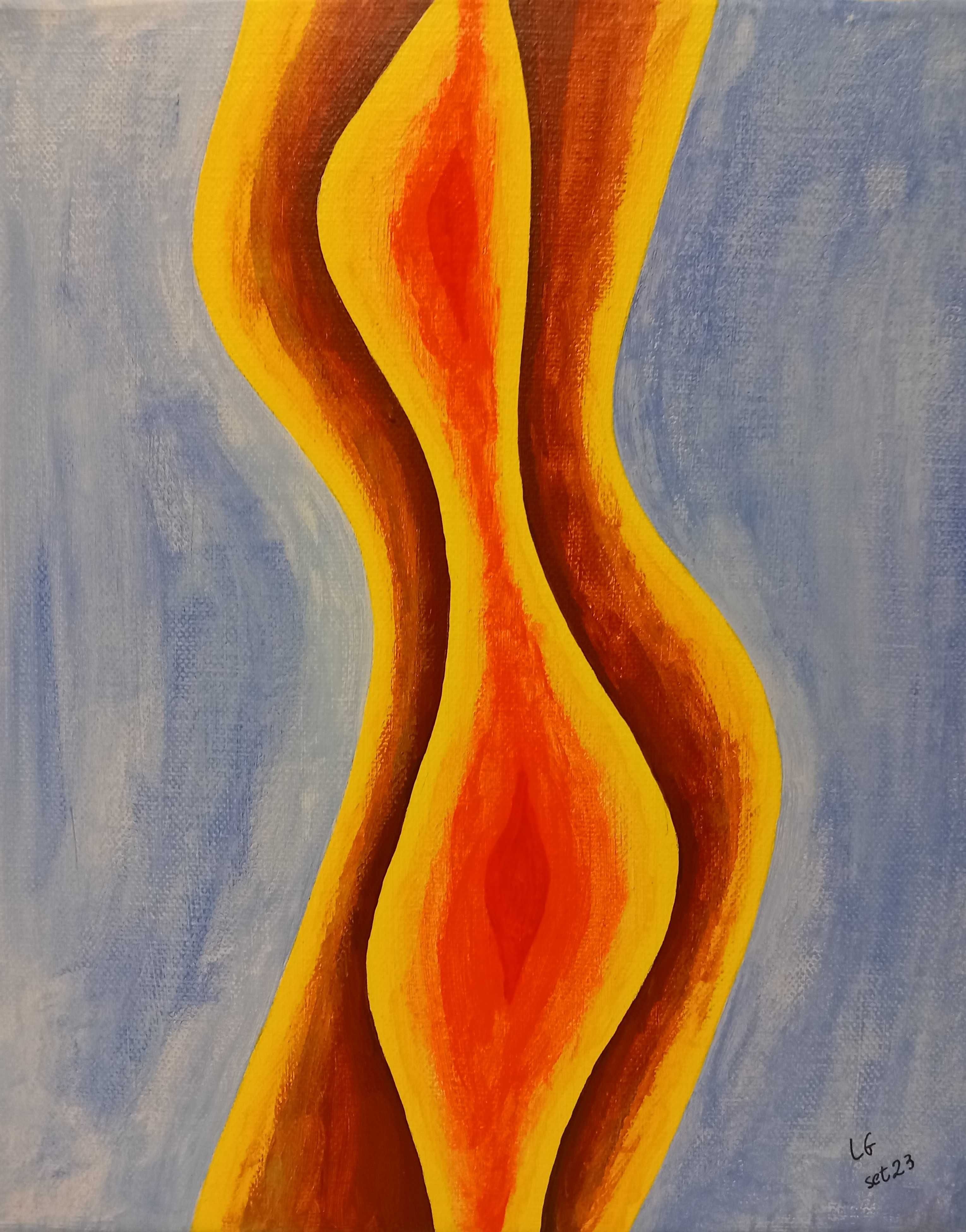 Quadro "Ondulações"