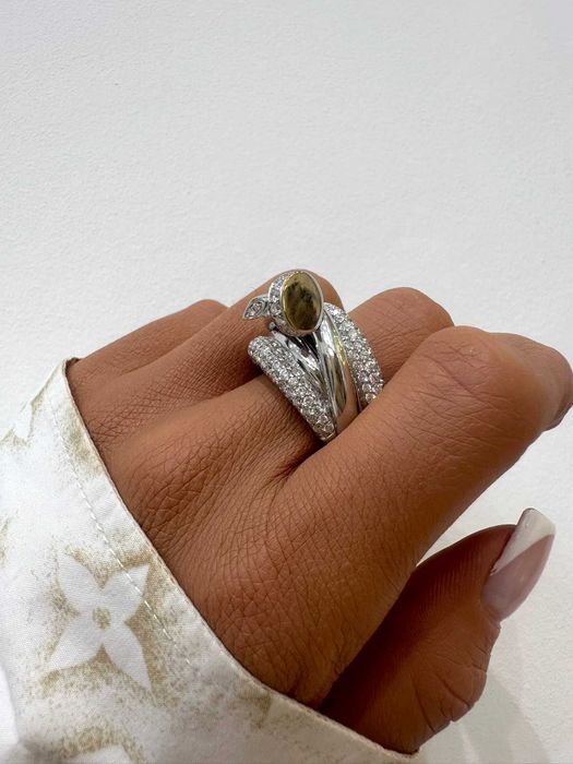 Pierścionek z diamentami naturalnymi Gwóźdź 2.42 CT